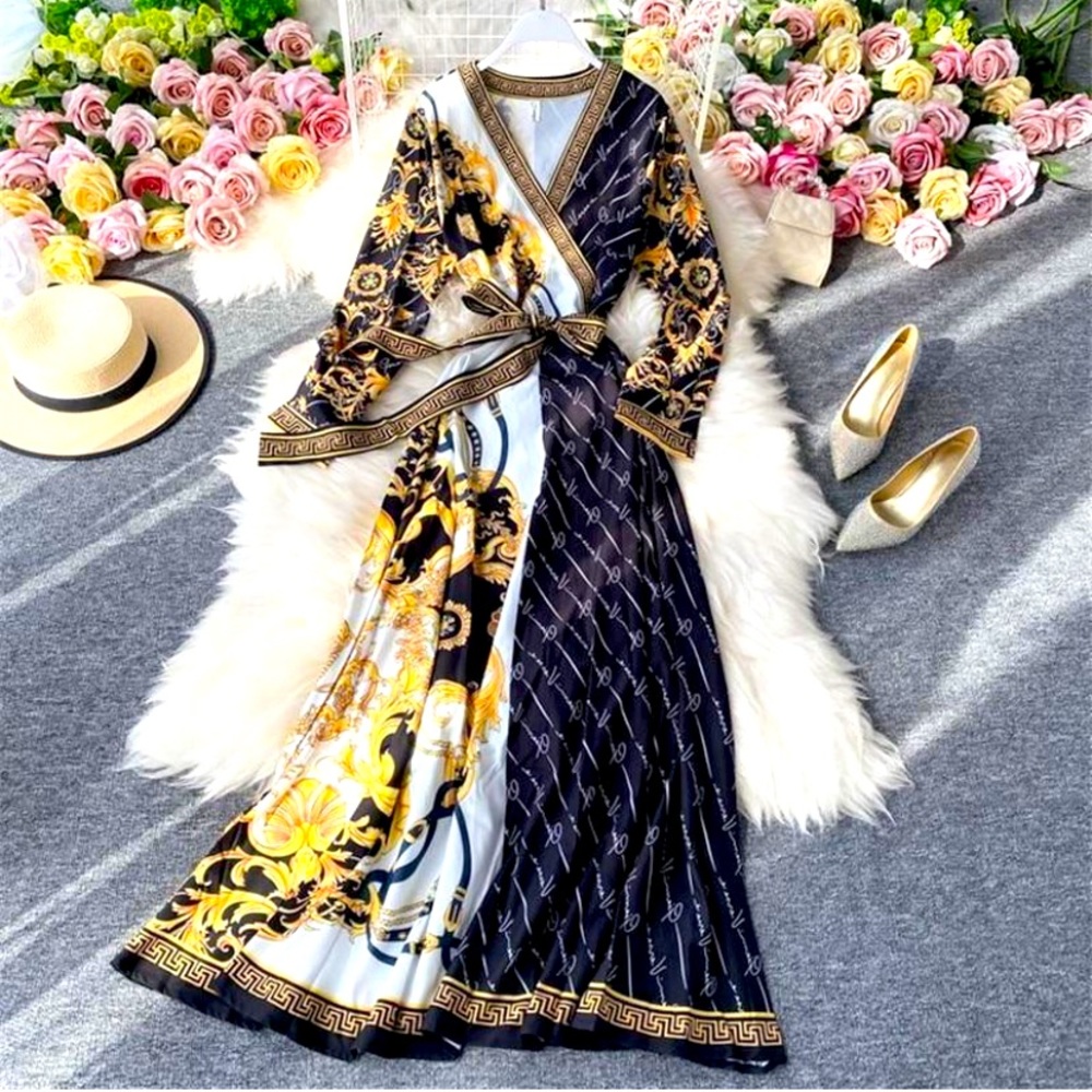 Dashiki Versace Medusa Dress Luxury Plus